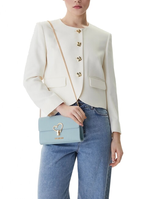 HEART TURNLOCK Kleine Umh&auml;ngetasche hellblau - Damentaschen