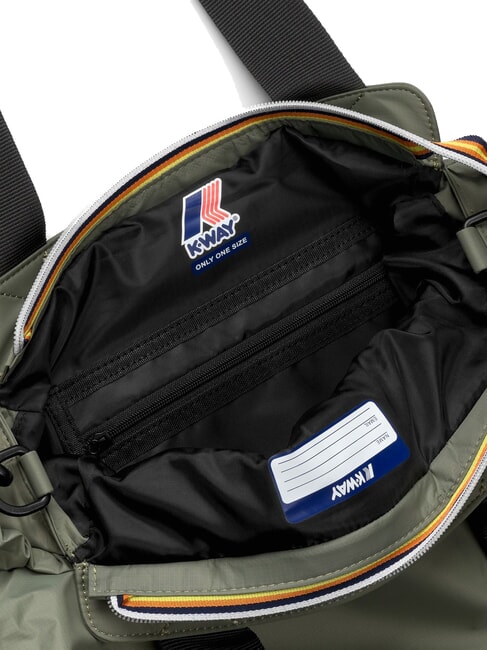 AISY Schultertasche mit Schultergurt gr&uuml;ne Flechten - Damentaschen