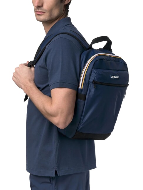 MID LAON Wasserabweisender Nylon-Rucksack blaue Insignien - Rucks&auml;cke f&uuml;r Schule &amp; Freizeit