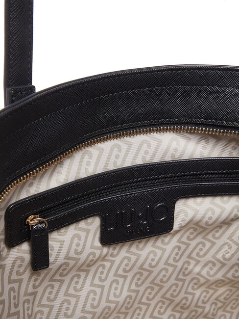 HALONA Gro&szlig;e Tragetasche mit Anh&auml;nger SCHWARZ - Damentaschen