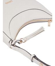 LIUJO CIRRY Mittelgro&szlig;e Schultertasche mit Anh&auml;nger Creme - Damentaschen - 5