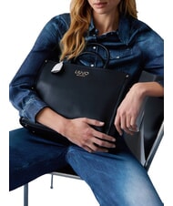 LIUJO RIDHI Mittelgro&szlig;e Handtasche mit Anh&auml;nger SCHWARZ - Damentaschen - 7