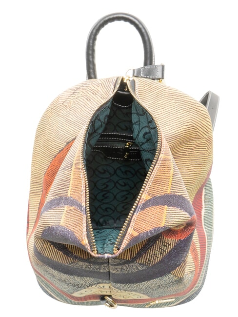 PLANETARIUM Mittelgro&szlig;e Kuppeltasche mit Schultergurt Mond/Wei&szlig; - Damentaschen