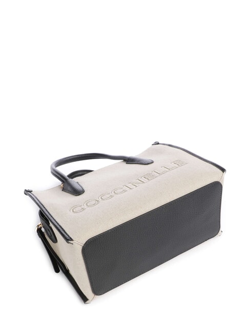 MYRTHA26 CANVAS Handtasche mit Schulterriemen natur / schwarz - Damentaschen