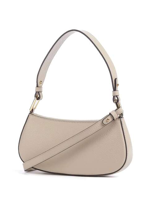 MERVEILLE Schultertasche aus strukturiertem Leder Sandmuschel - Damentaschen