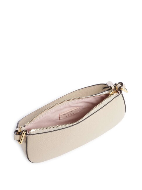 MERVEILLE Schultertasche aus strukturiertem Leder Sandmuschel - Damentaschen