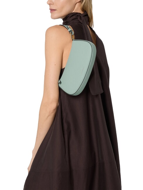 MERVEILLE Schultertasche aus strukturiertem Leder Sandmuschel - Damentaschen