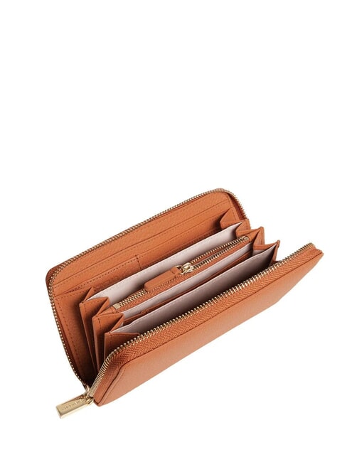 METALLIC SOFT Geldb&ouml;rse aus strukturiertem Leder mit Rei&szlig;verschluss Krabbe - Brieftaschen Damen