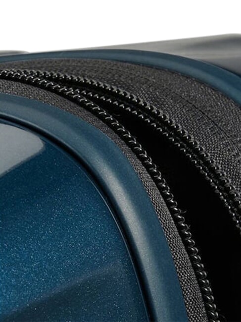 NUON Extra gro&szlig;er, erweiterbarer Trolley metallisches Dunkelblau - Harte Trolleys