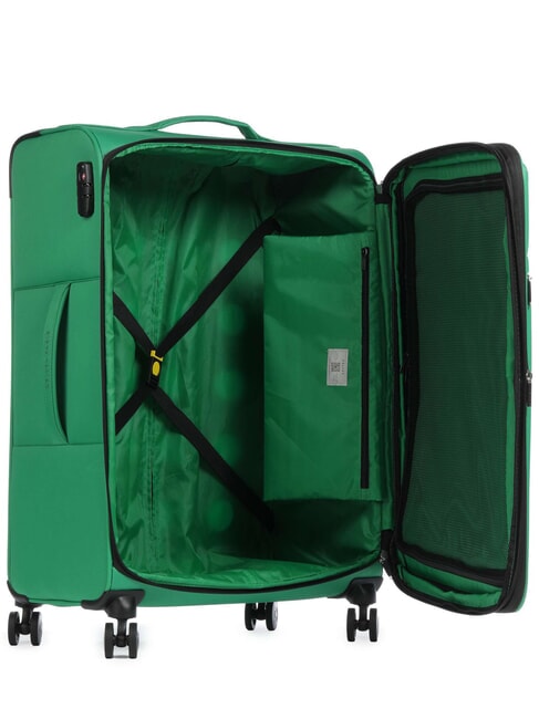 COLOR BLOCK Gro&szlig;er, erweiterbarer Trolley Leguan - Halbharte Trolleys