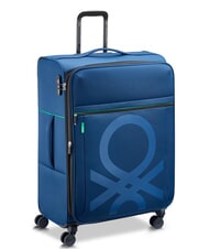 BENETTON COLOR BLOCK Gro&szlig;er, erweiterbarer Trolley Blau - Halbharte Trolleys - 3