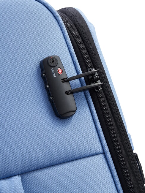 BE Gro&szlig;er, erweiterbarer Trolley Eisblau - Halbharte Trolleys