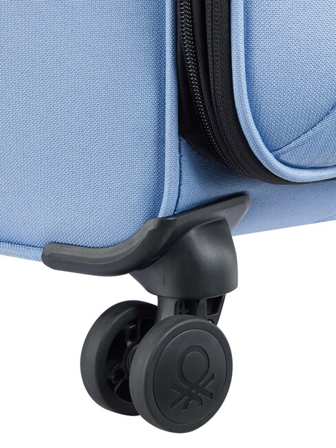 BE Gro&szlig;er, erweiterbarer Trolley Eisblau - Halbharte Trolleys