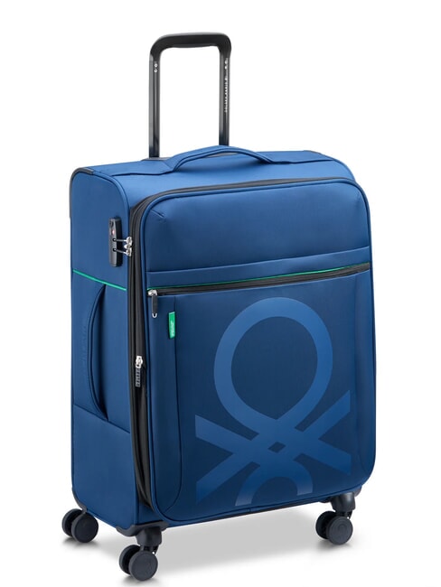 COLOR BLOCK Mittlerer Trolley, ausziehbar Blau - Halbharte Trolleys