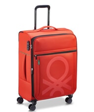 BENETTON By DELSEY COLOR BLOCK Mittlerer Trolley, ausziehbar ROT - Halbharte Trolleys - 3