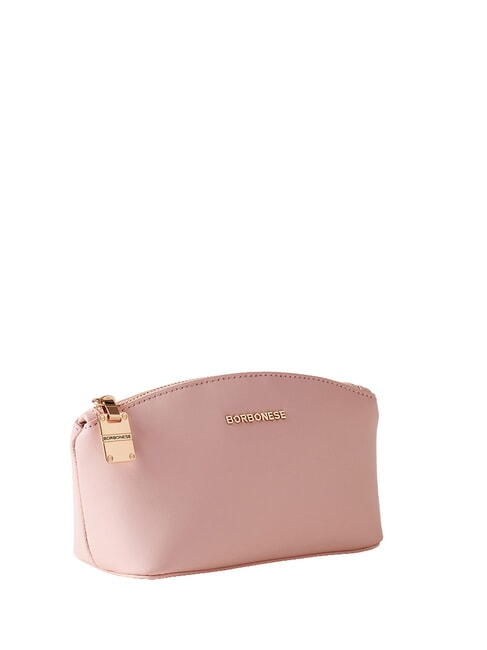 LETTERING Mini-Kulturbeutel aus Leder rosa Lotus - Etuitaschen &amp; Necessaire