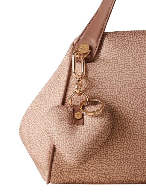 KEYRING Cuore Schl&uuml;sselanh&auml;nger mit Charm Sand - Schl&uuml;sselanh&auml;nger und Schl&uuml;sseletuis