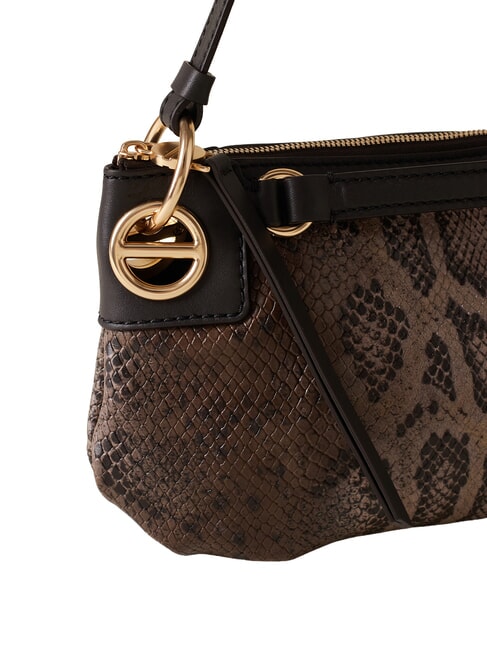 LONDON Schultertasche, Leder braun/ebony - Damentaschen