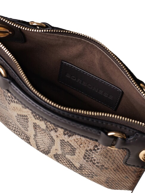 LONDON Schultertasche, Leder braun/ebony - Damentaschen