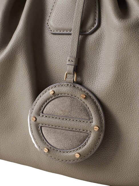 VIS-A-VIS Large Handtasche mit Schulterriemen Silberleinwand - Damentaschen