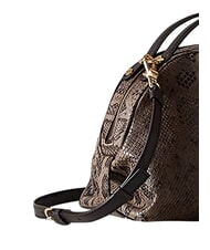 BORBONESE SEXY Handtasche mit Schulterriemen aus Leder braun/ebony - Damentaschen - 4