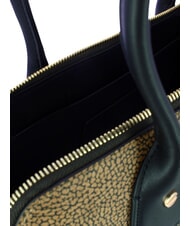 BORBONESE GEMINI Umh&auml;ngetasche natur op / schwarz - Damentaschen - 4