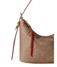 BORBONESE PRIVE Hobo-Schultertasche beige/rote Papaya - Damentaschen - 4