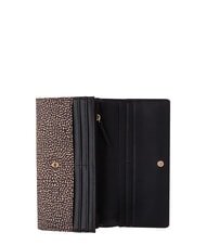 BORBONESE CLASSICA Gro&szlig;e Geldb&ouml;rse mit &Uuml;berschlag OP / NATUR / SCHWARZ - Brieftaschen Damen - 5