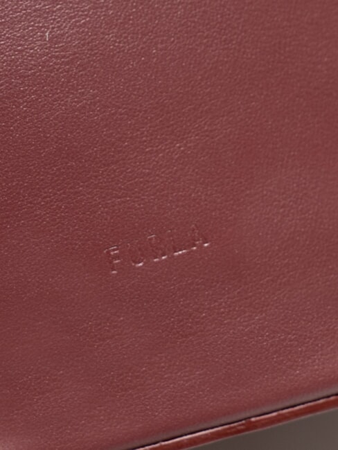 CAMPIONARIO - SFERA Schultertasche aus Leder Rote Johannisbeere - Damentaschen