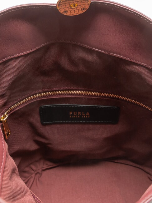 SFERA Schultertasche aus Leder Rote Johannisbeere - Damentaschen