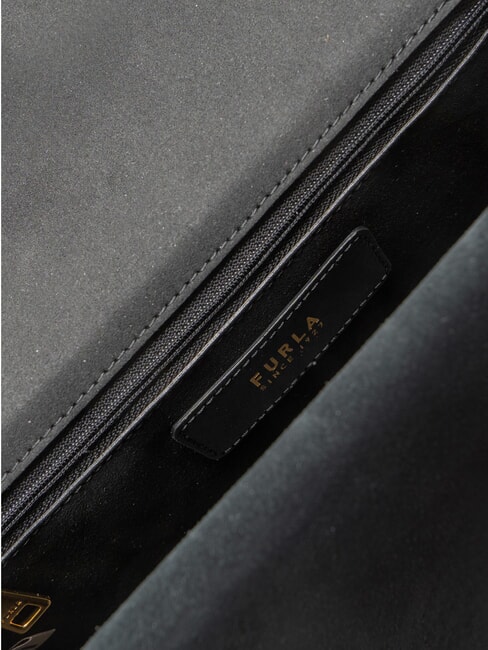 CAMPIONARIO - SFERA Kleine Ledertasche. Schultertasche Schwarz - Damentaschen