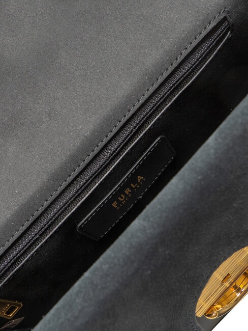 SFERA  Kleine Schultertasche aus Leder Schwarz - Damentaschen