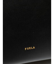 FURLA CAMPIONARIO - GOCCIA  Leder-Einkaufstasche Schwarz - Damentaschen - 5