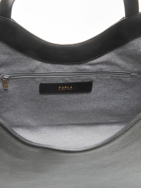 CAMPIONARIO - GOCCIA  Leder-Einkaufstasche Schwarz - Damentaschen