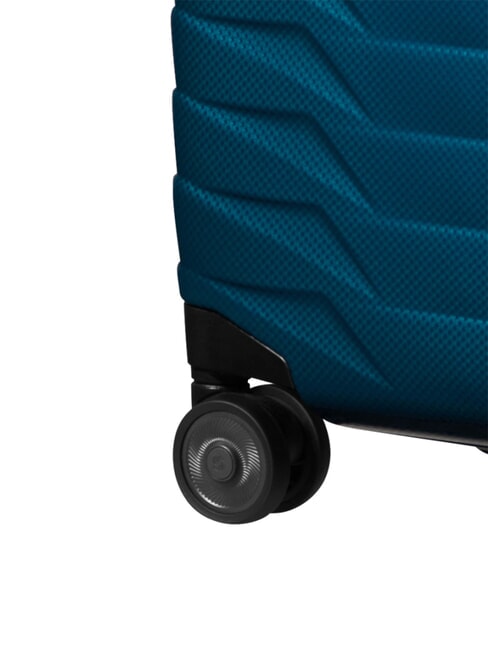 PROXIS Erweiterbarer Handgep&auml;ckwagen petrolblau - Handgep&auml;ck