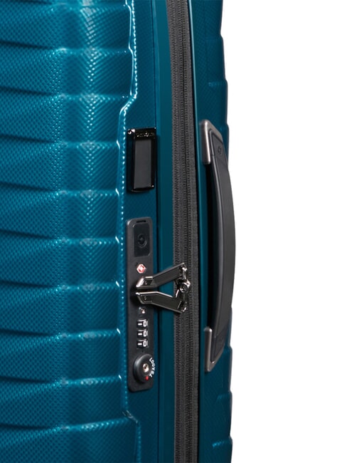 PROXIS Erweiterbarer Handgep&auml;ckwagen petrolblau - Handgep&auml;ck