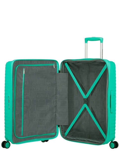 DIABLAST Mittelgro&szlig;er Trolley, erweiterbar, mit TSA-Schloss Cyber Aqua - Harte Trolleys