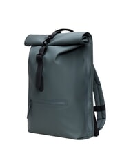 RAINS ROLLTOP RUCKSACK Gro&szlig;er wasserdichter Rucksack Dunkelgrau - Rucks&auml;cke f&uuml;r Schule &amp; Freizeit - 3