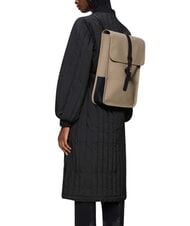 RAINS BACKPACK MINI Wasserdichter Rucksack Beige - Rucks&auml;cke f&uuml;r Schule &amp; Freizeit - 4