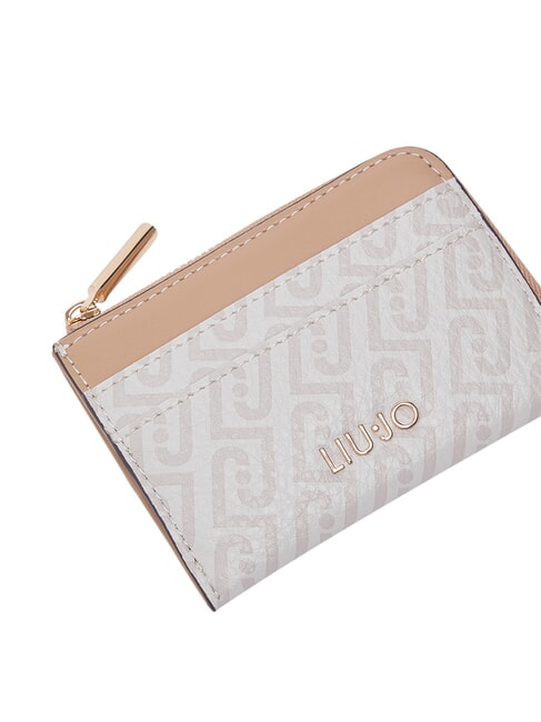 CALIWEN Zip-Kartenhalter nat&uuml;rlich/dunkelpulver - Brieftaschen Damen