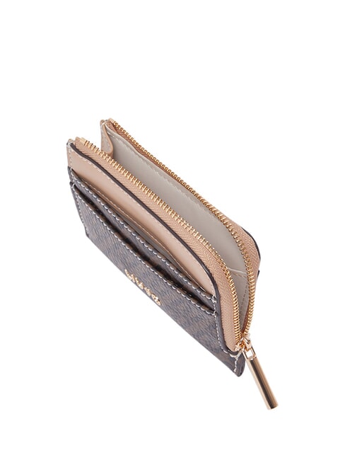 CALIWEN Zip-Kartenhalter dunkelbraun/dunkelpulver - Brieftaschen Damen
