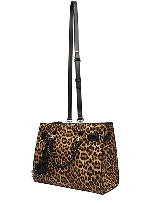 MANHATTAN Handtasche mit Schulterriemen nat&uuml;rlicher Fleck. - Damentaschen