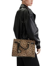 LIUJO MANHATTAN Handtasche mit Schulterriemen nat&uuml;rlicher Fleck. - Damentaschen - 7