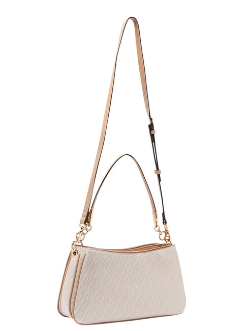 EMATITE Schultertasche mit Schultergurt nat&uuml;rlich/dunkelpulver - Damentaschen