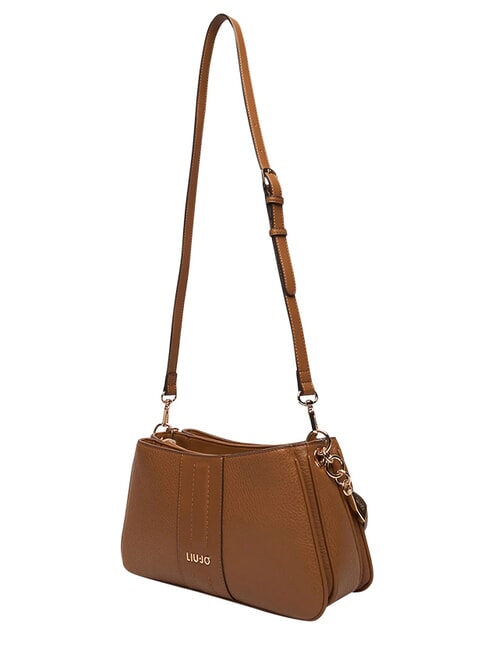 EMATITE Schultertasche mit Schultergurt Nuss - Damentaschen