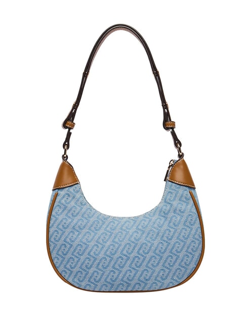 EVRIM Schultertasche im Hobo-Stil staubiges Blau - Damentaschen