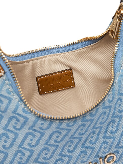 EVRIM Schultertasche im Hobo-Stil staubiges Blau - Damentaschen