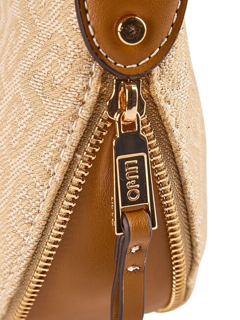 KALISKA Schultertasche mit Schultergurt nat&uuml;rlich - Damentaschen
