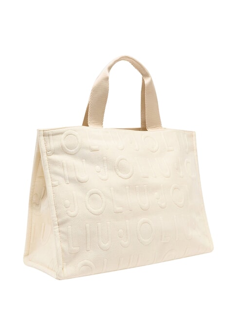 LOGO Handtasche mit Schulterriemen wei&szlig;e Creme - Damentaschen