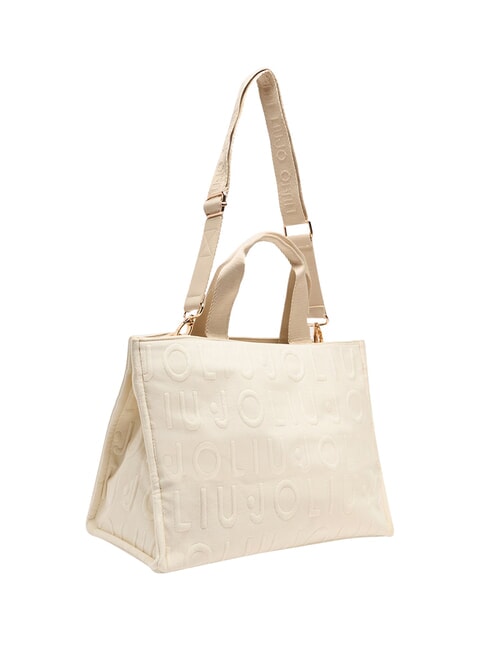LOGO Handtasche mit Schulterriemen wei&szlig;e Creme - Damentaschen